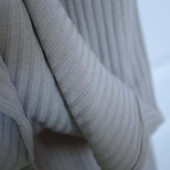 Suzy Shier brown grey long sleeves sweater stripe knit with a tie XXL - Picture 5 of 7